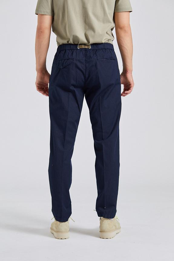 White Sand Greg Regular Fit Cotton Linen Navy-1